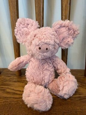 Jellycat Little Pig Plush Scruffy Pink Piglet Retired Rare 9”